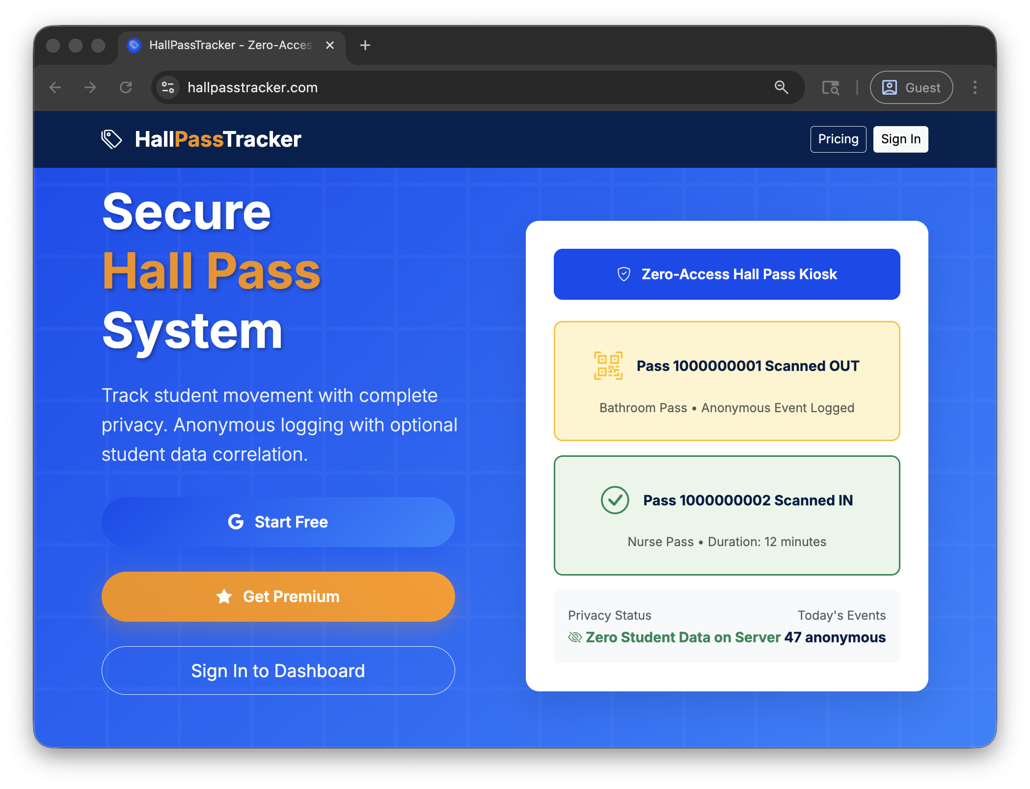 HallPassTracker Screenshot